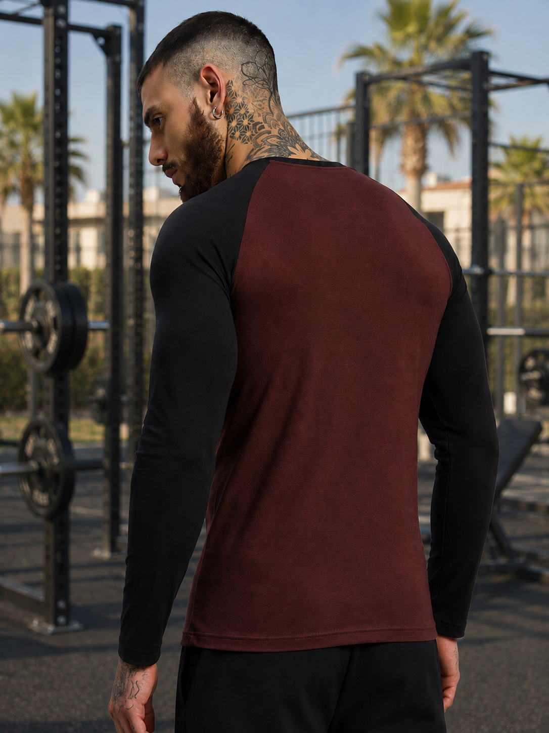 FITFLOW SLIM FIT SWEATSHIRT BROWN BLACK