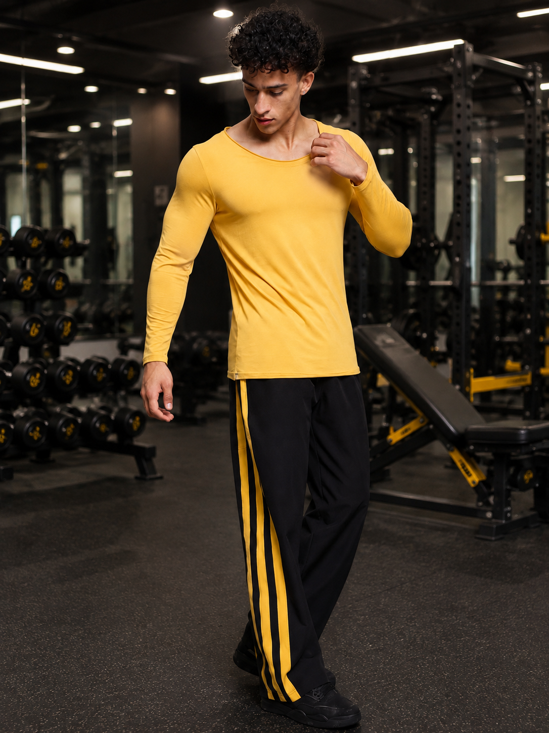 JOEL SLIM FIT SWEATSHIRT YELLOW