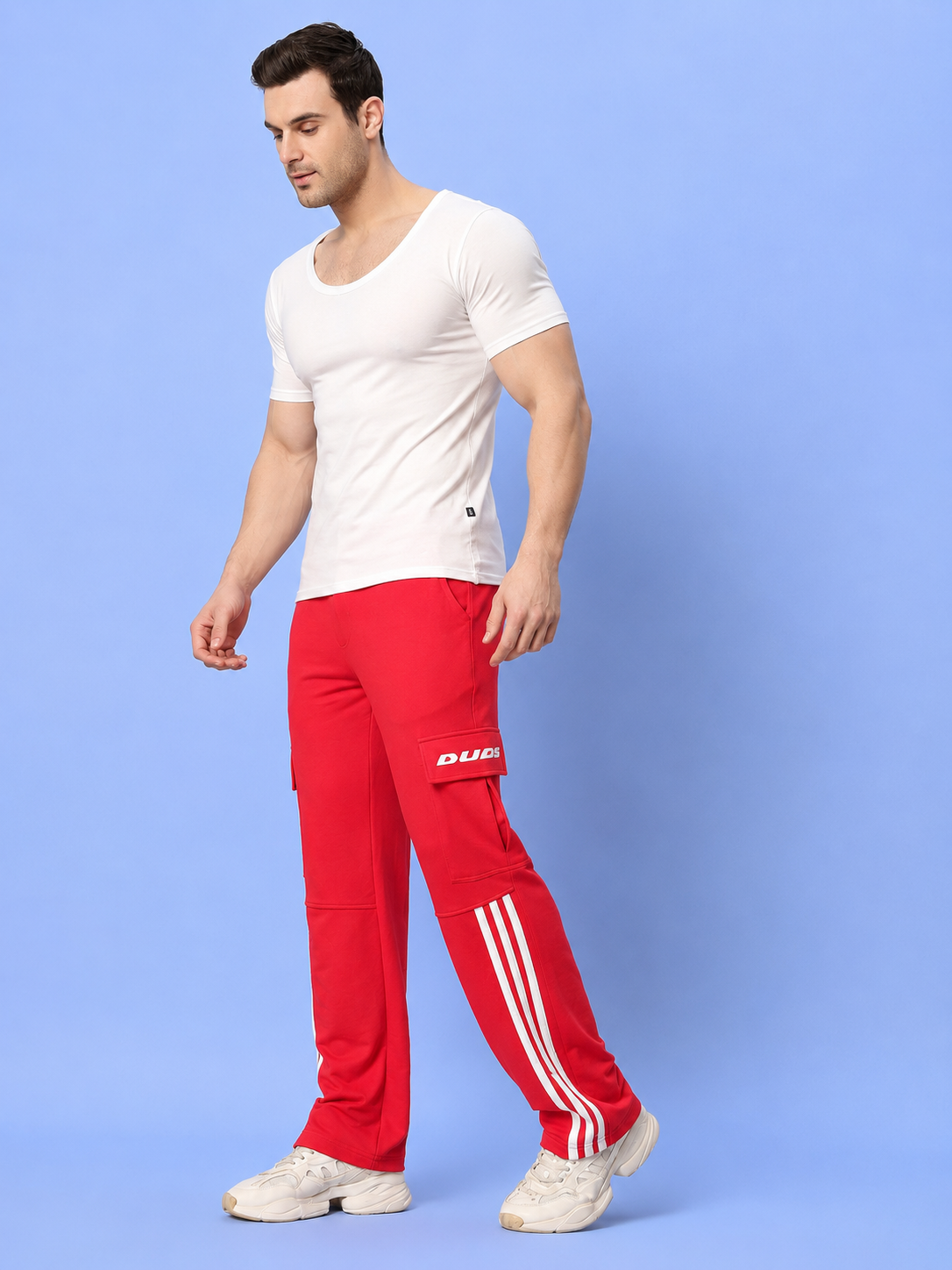 RICKY REGULAR FIT COTTON T-SHIRT WHITE