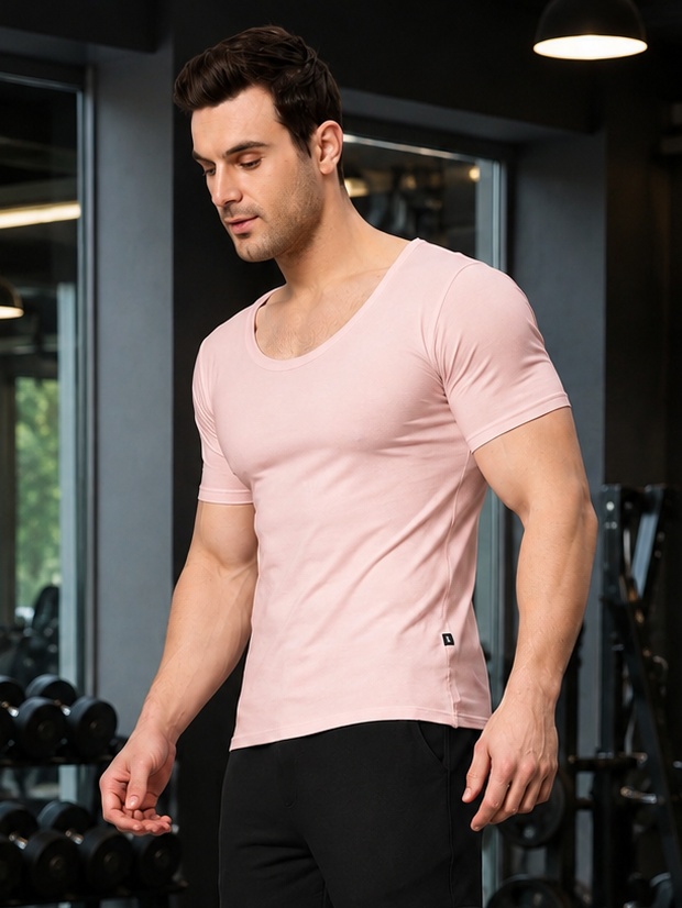 RICKY REGULAR FIT T-SHIRT BABY PINK