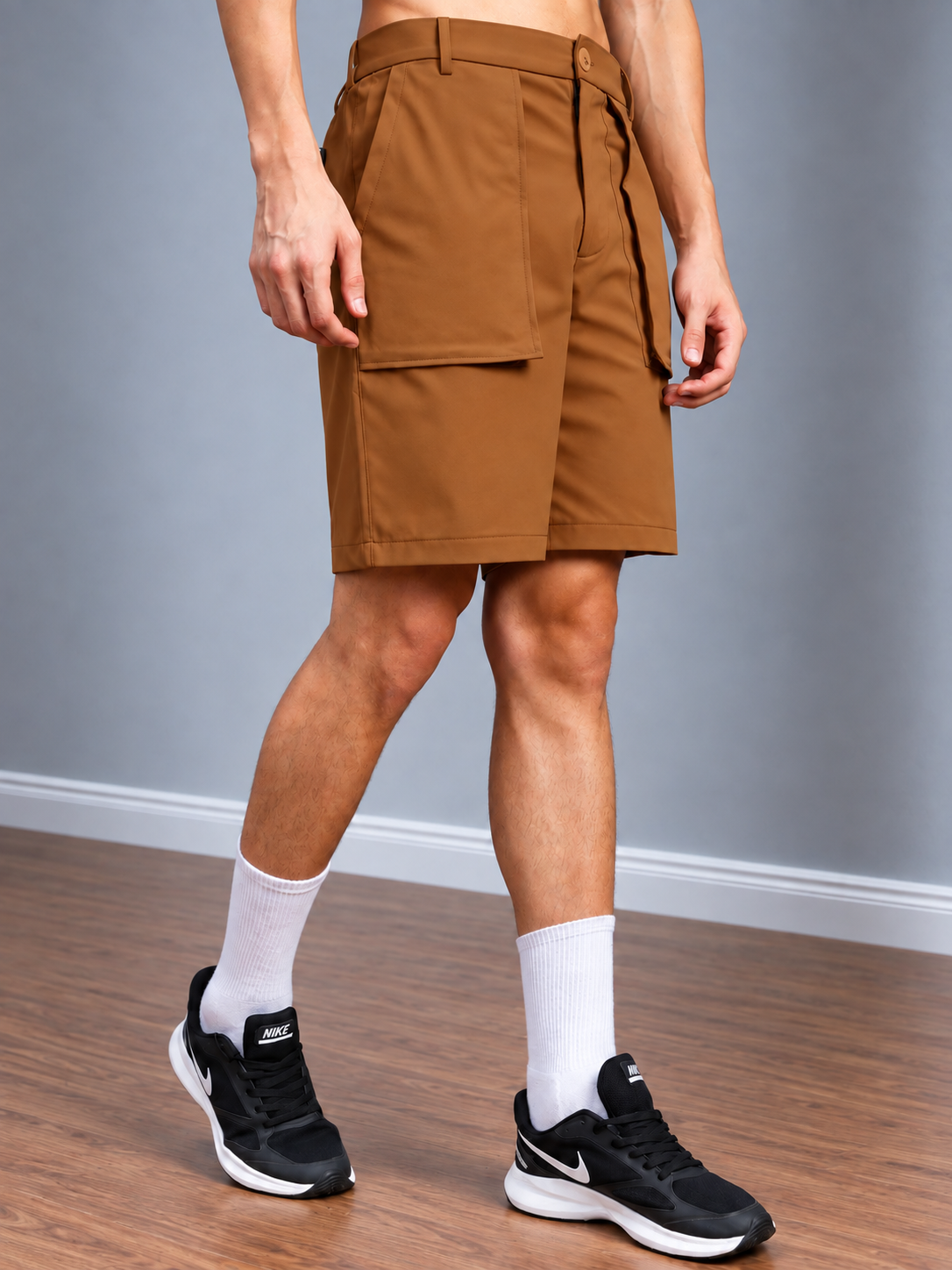 BERMUDA OVERSIZED POCKET SHORTS BROWN