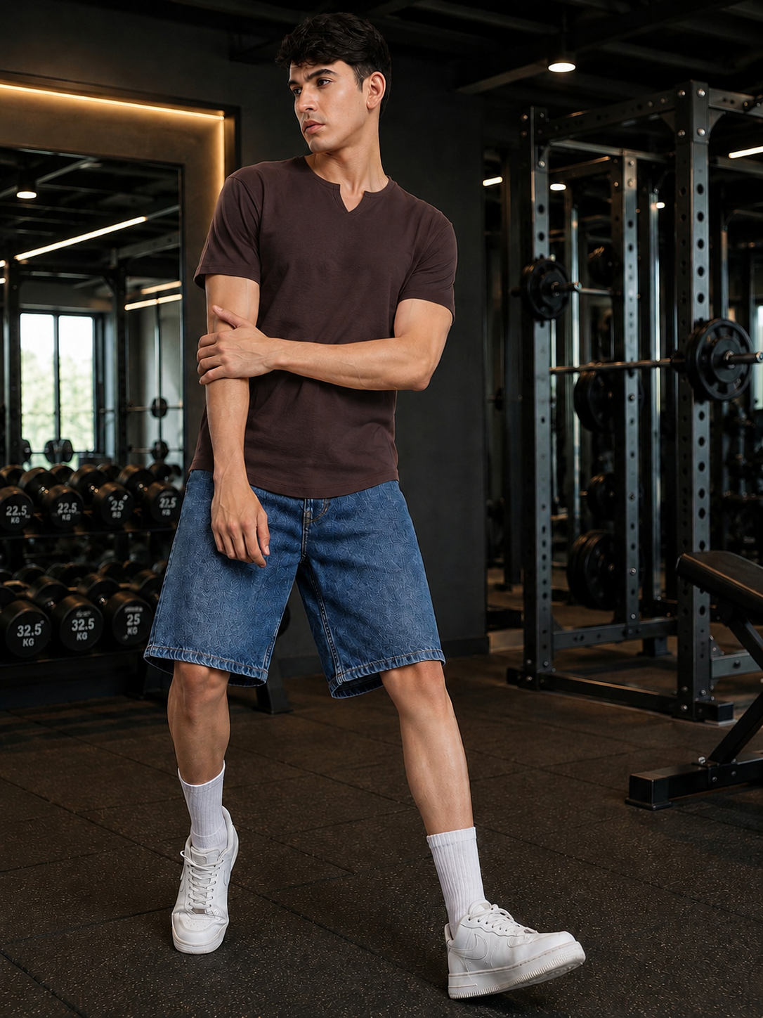VIKING REGULAR FIT T-SHIRT BROWN