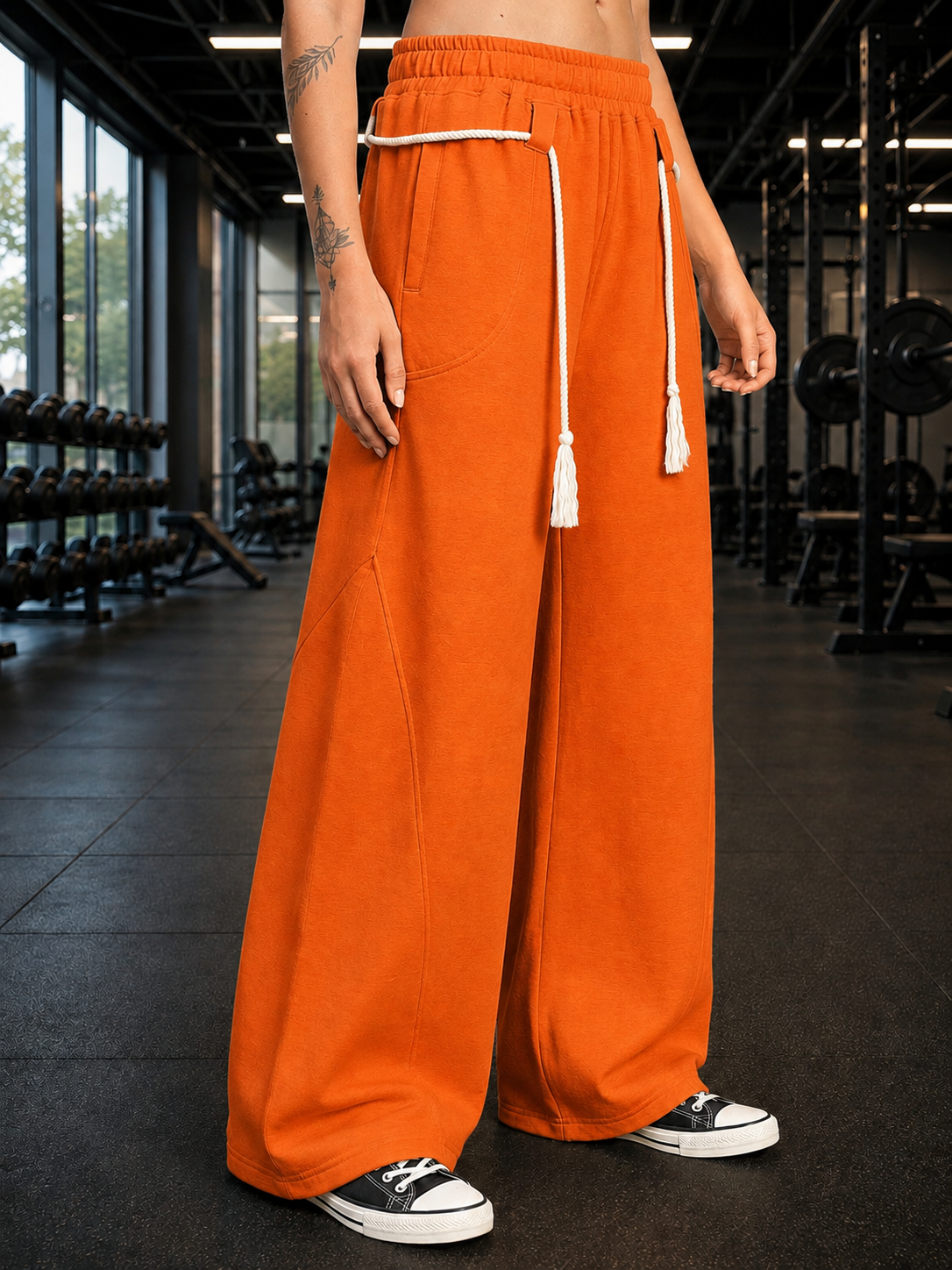 WOMEN BAGGY DRIFT LIGHT JOGGER ORANGE