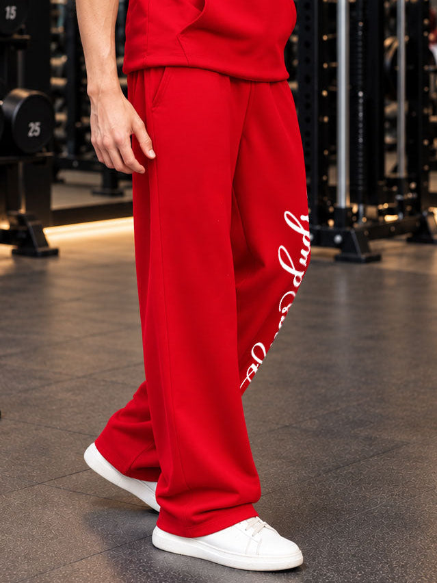 BUILDS FREEDOM CASUAL JOGGERS RED