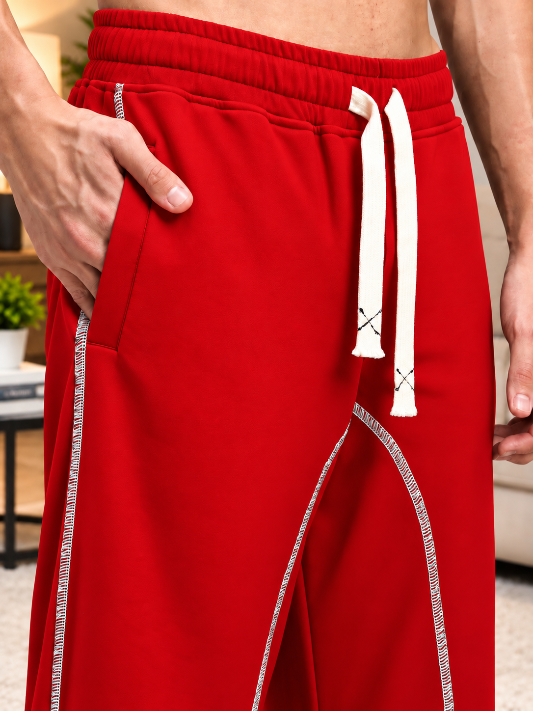 BEAT MODE FIT JOGGERS RED
