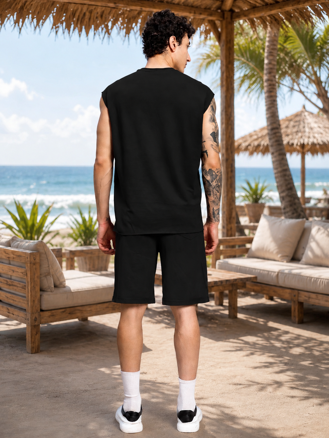 DRIVE MONOCHROME CO-ORD SET BLACK