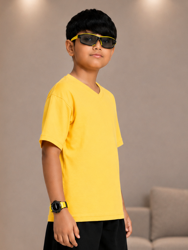 COOLFIT T-SHIRT FOR BOYS GIRLS YELLOW