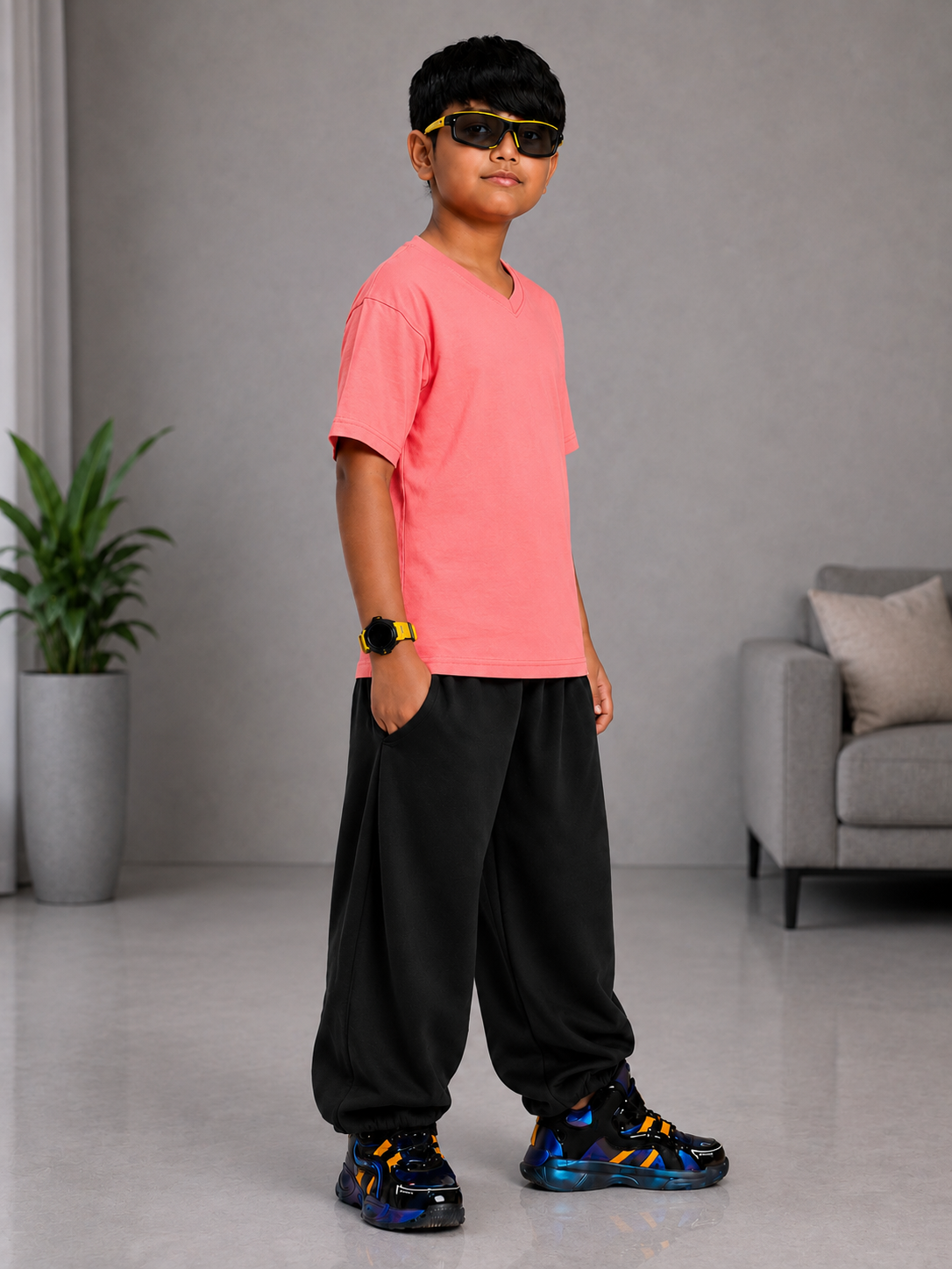 COOLFIT T-SHIRT FOR BOYS GIRLS PINK