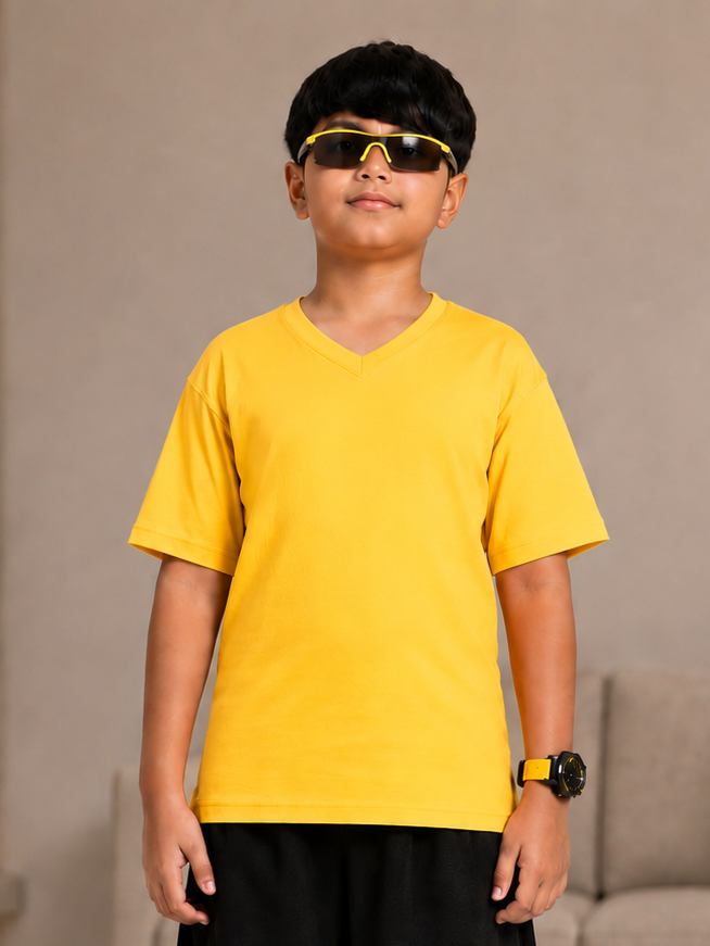 COOLFIT T-SHIRT FOR BOYS GIRLS YELLOW