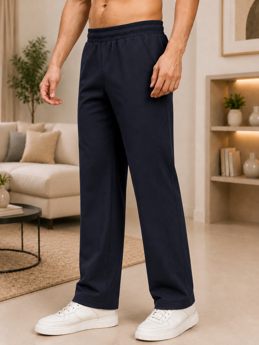 ATHLETIC DRESS TRACK TROUSERS DARK GARY