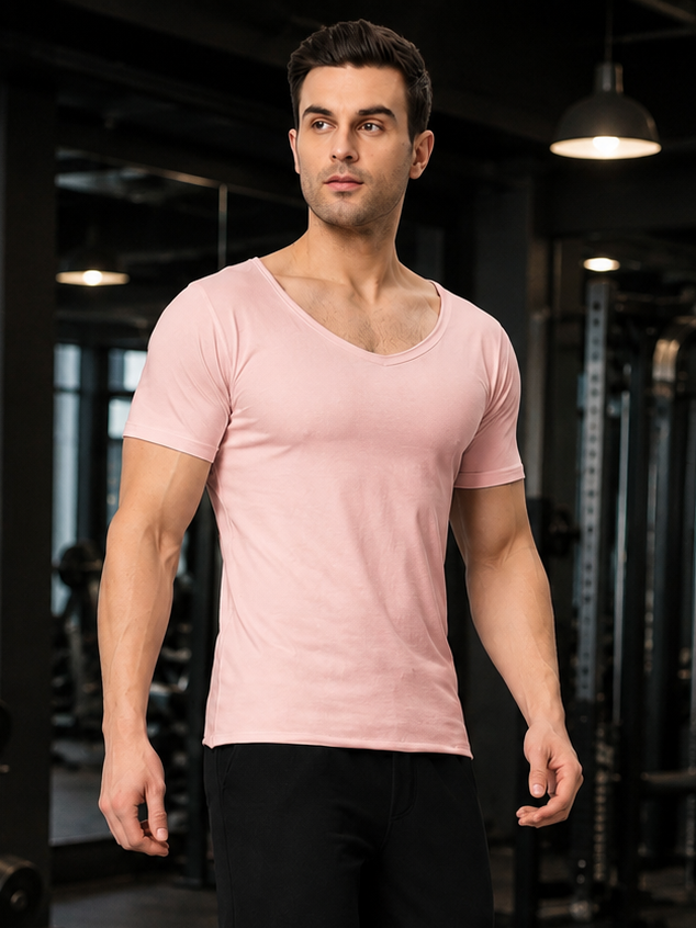 RICKY REGULAR FIT T-SHIRT BABY PINK