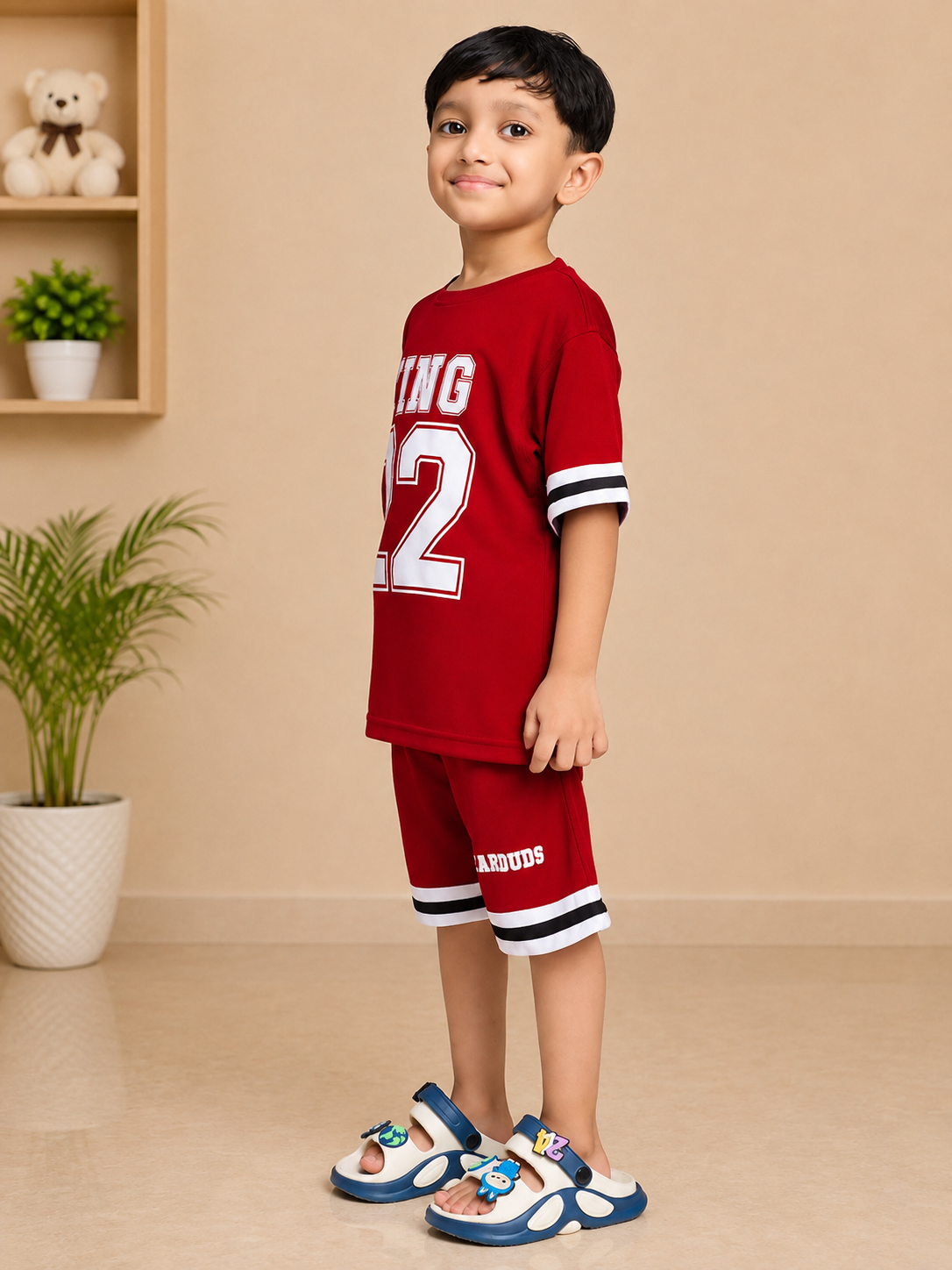 KING 22 VARSITY CO-ORD SET FOR BOYS GIRLS RED
