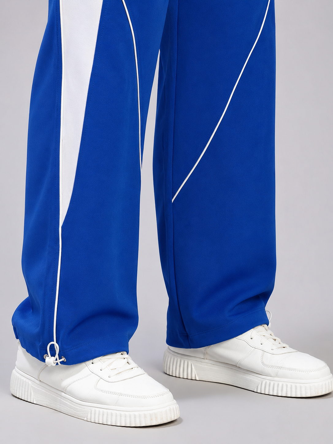 BOLD ELECTRIC RELAXED-FIT JOGGERS BLUE