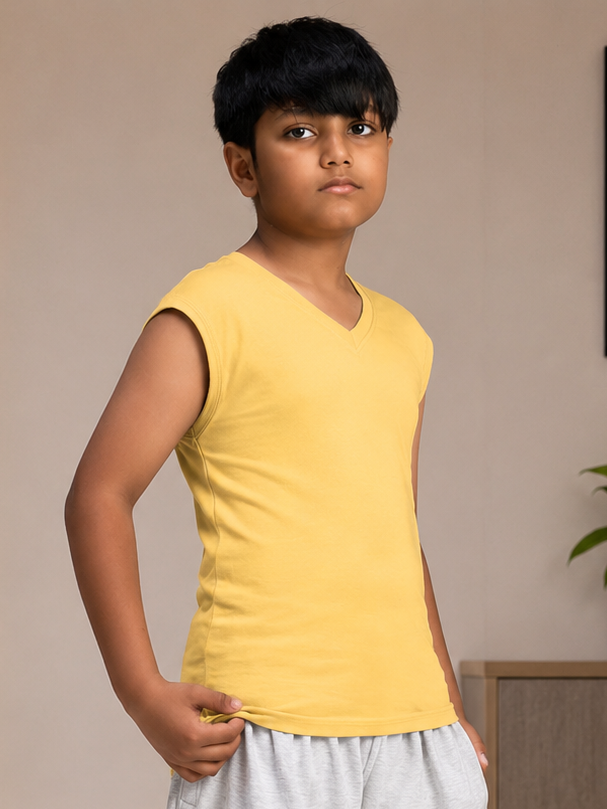 LEVELUP GAMER T-SHIRT FOR BOYS GIRLS YELLOW