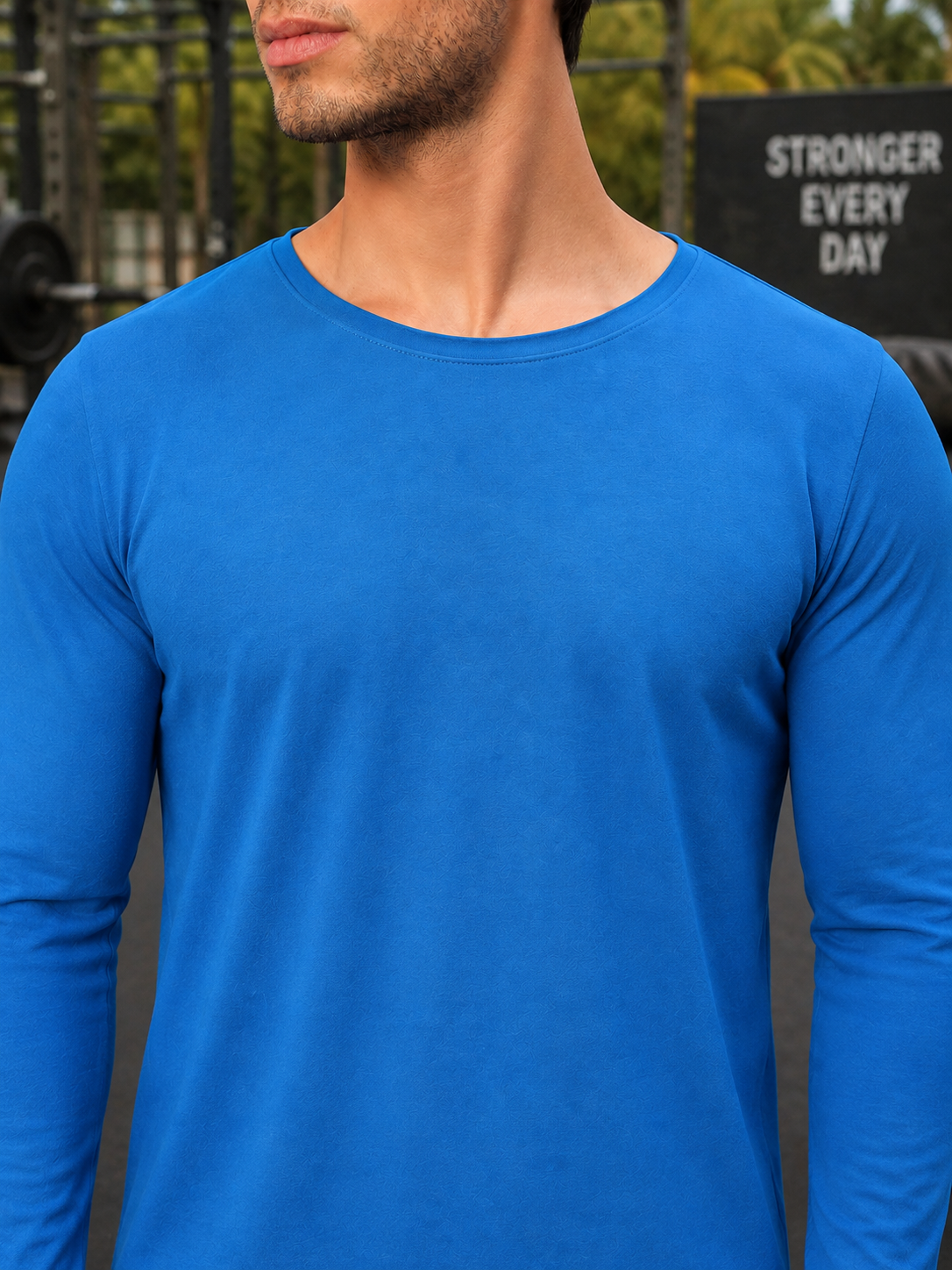 OMNI SLIM FIT SWEATSHIRT ROYAL BLUE