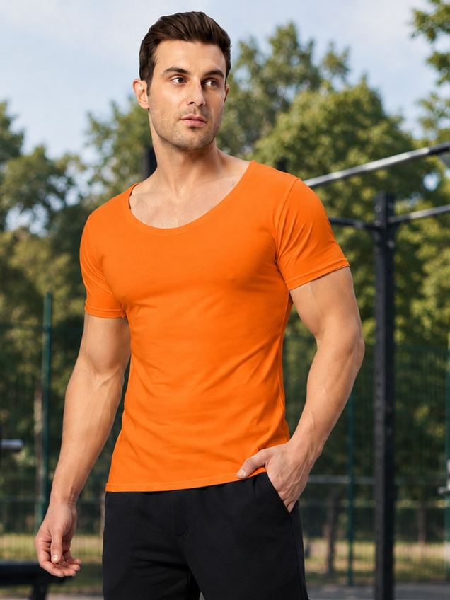 RICKY REGULAR FIT T-SHIRT ORANGE