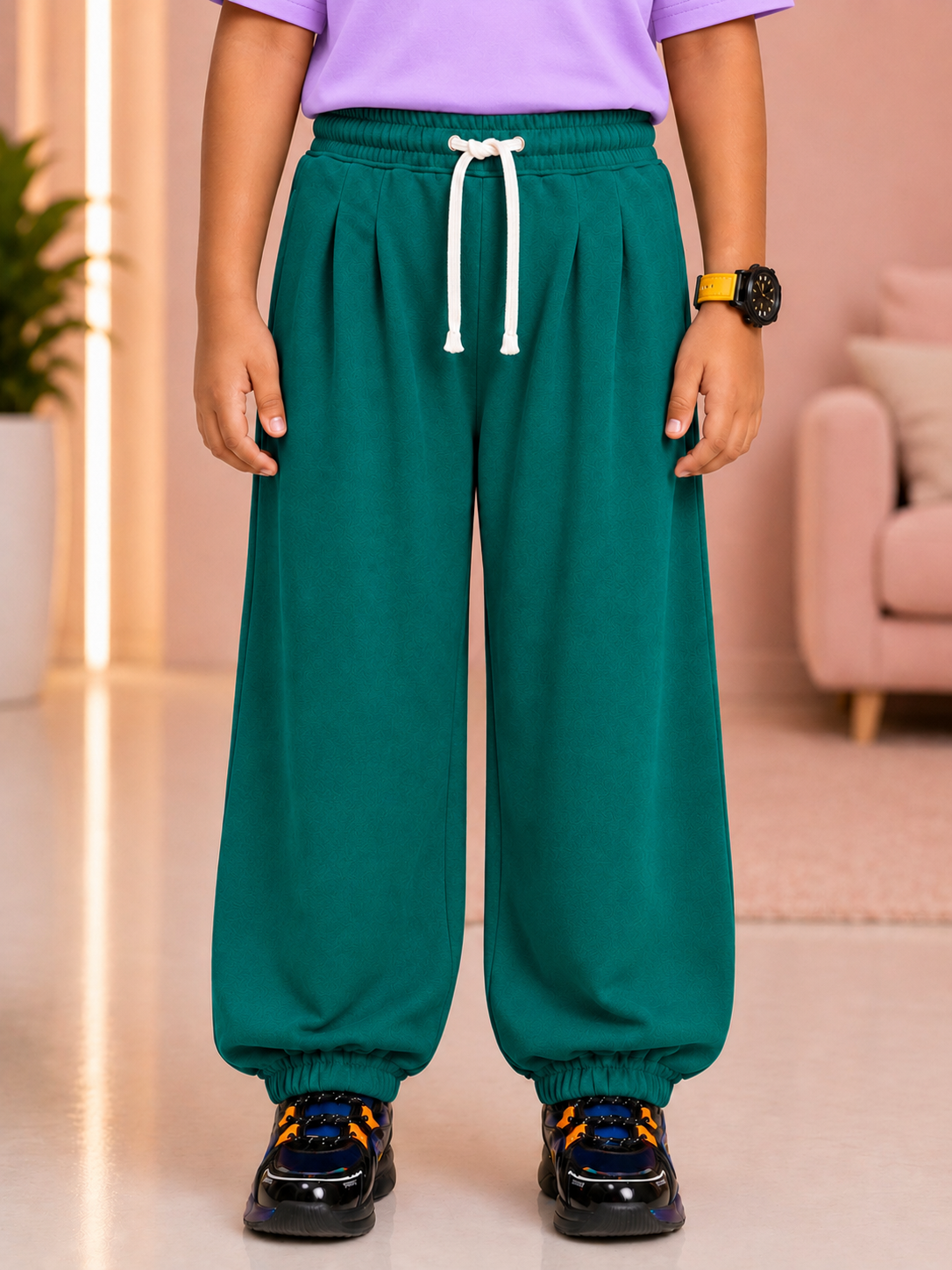 COOLFIT JOGGER FOR BOYS GIRL TEAL GREEN