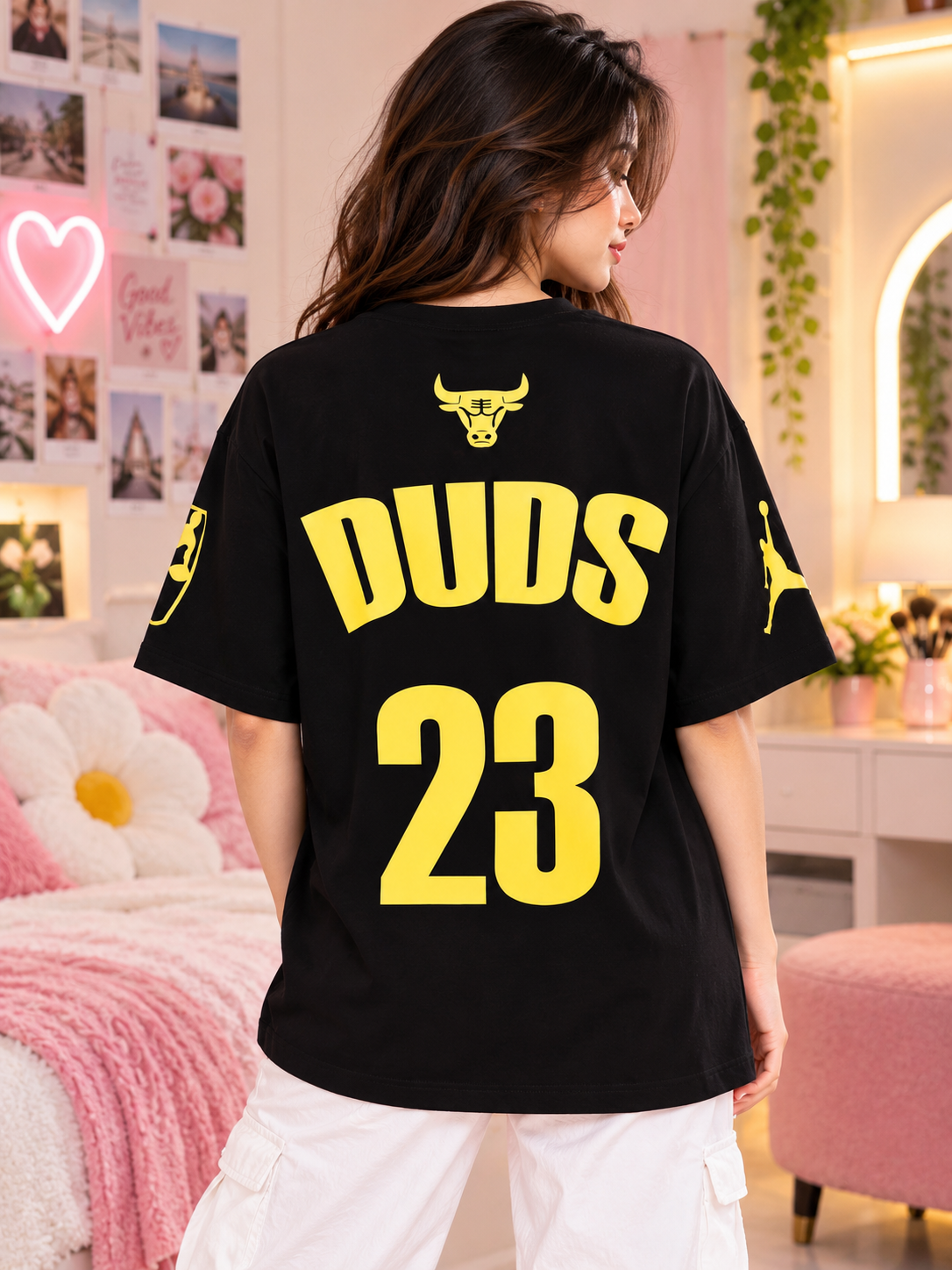 WOMEN TAURUS OVER-SIZED T-SHIRT BLACK