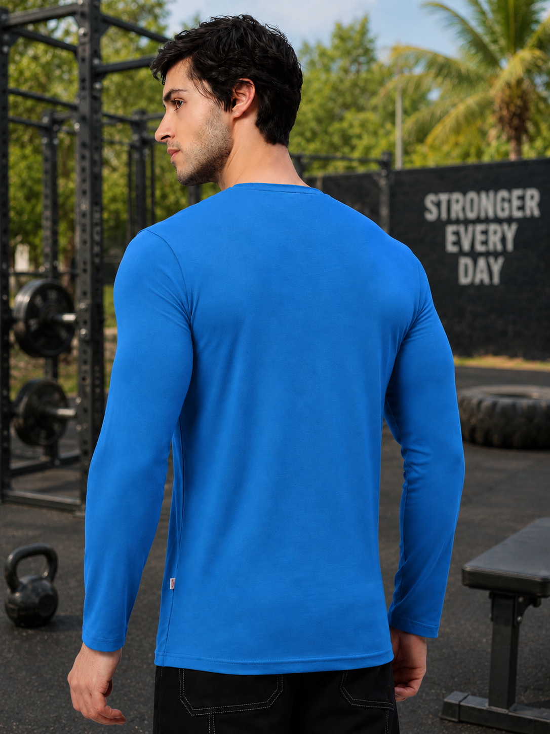 OMNI SLIM FIT SWEATSHIRT ROYAL BLUE
