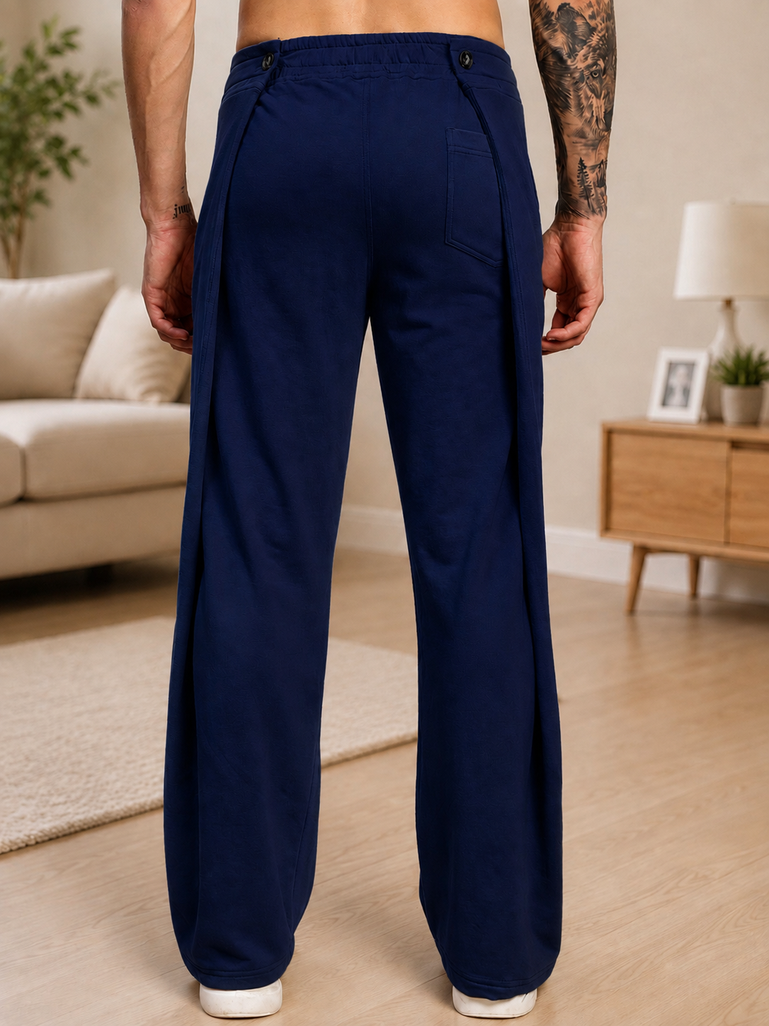 OMEGA FLOW WIDE FIT JOGGERS BLUE