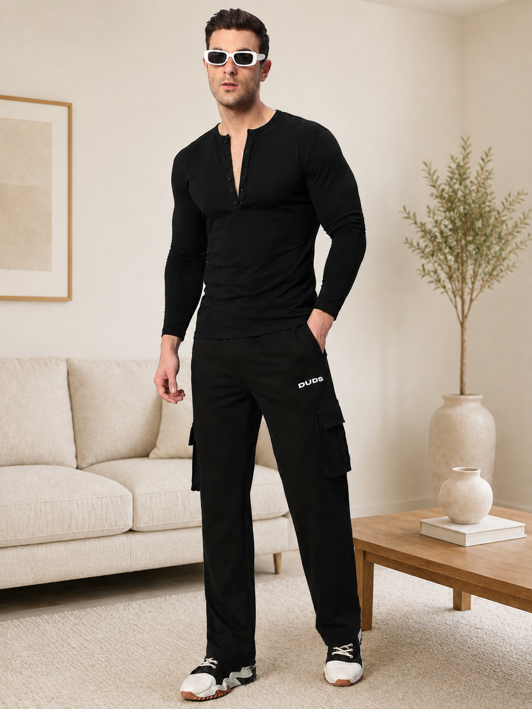 HENNY SLIM FIT SWEATSHIRT BLACK