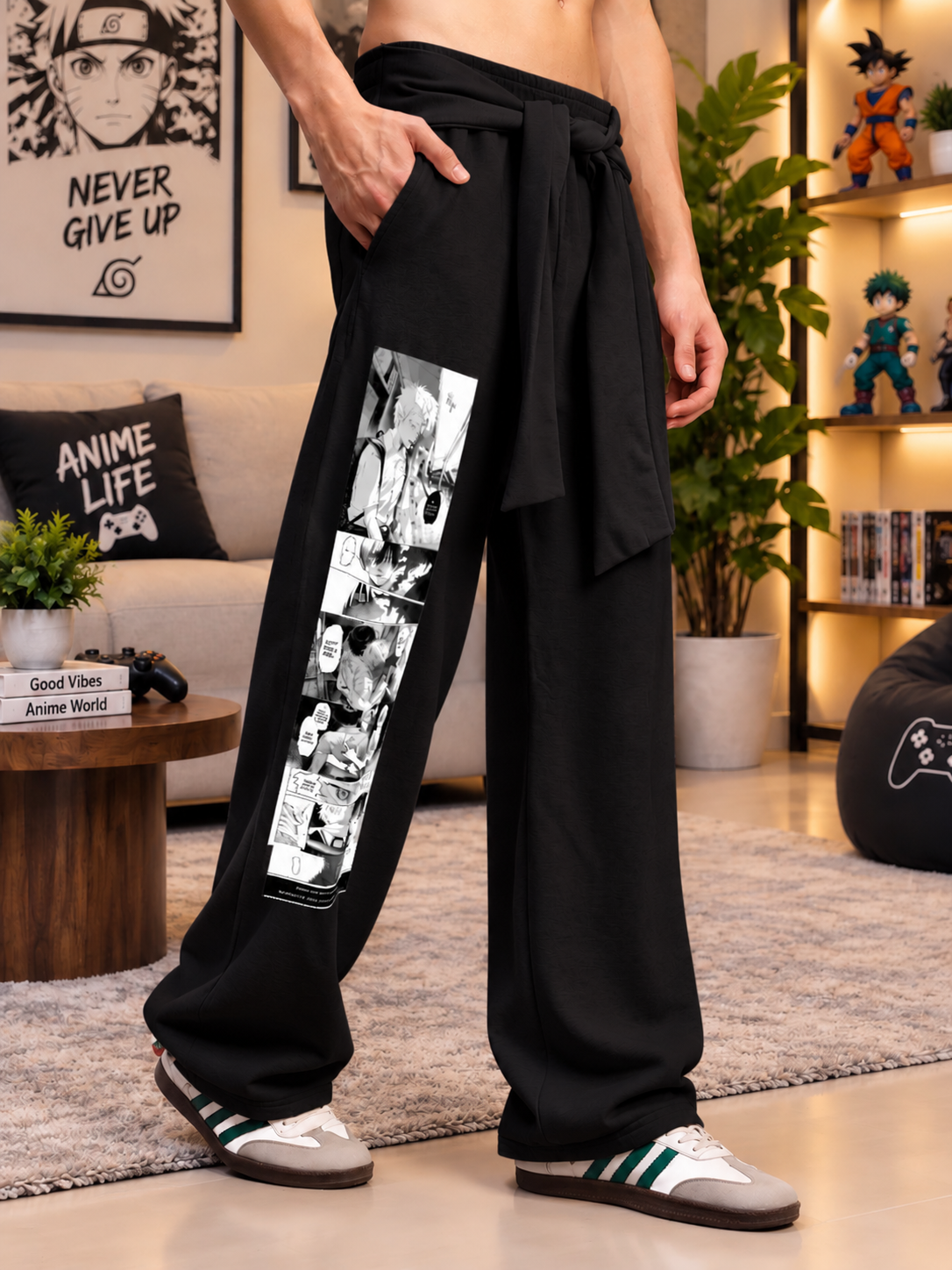 CHILL GRAPHIC JOGGERS BLACK