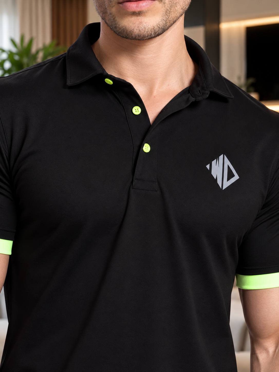 HOOKUP REFLECTOR REGULAR FIT T-SHIRT BLACK