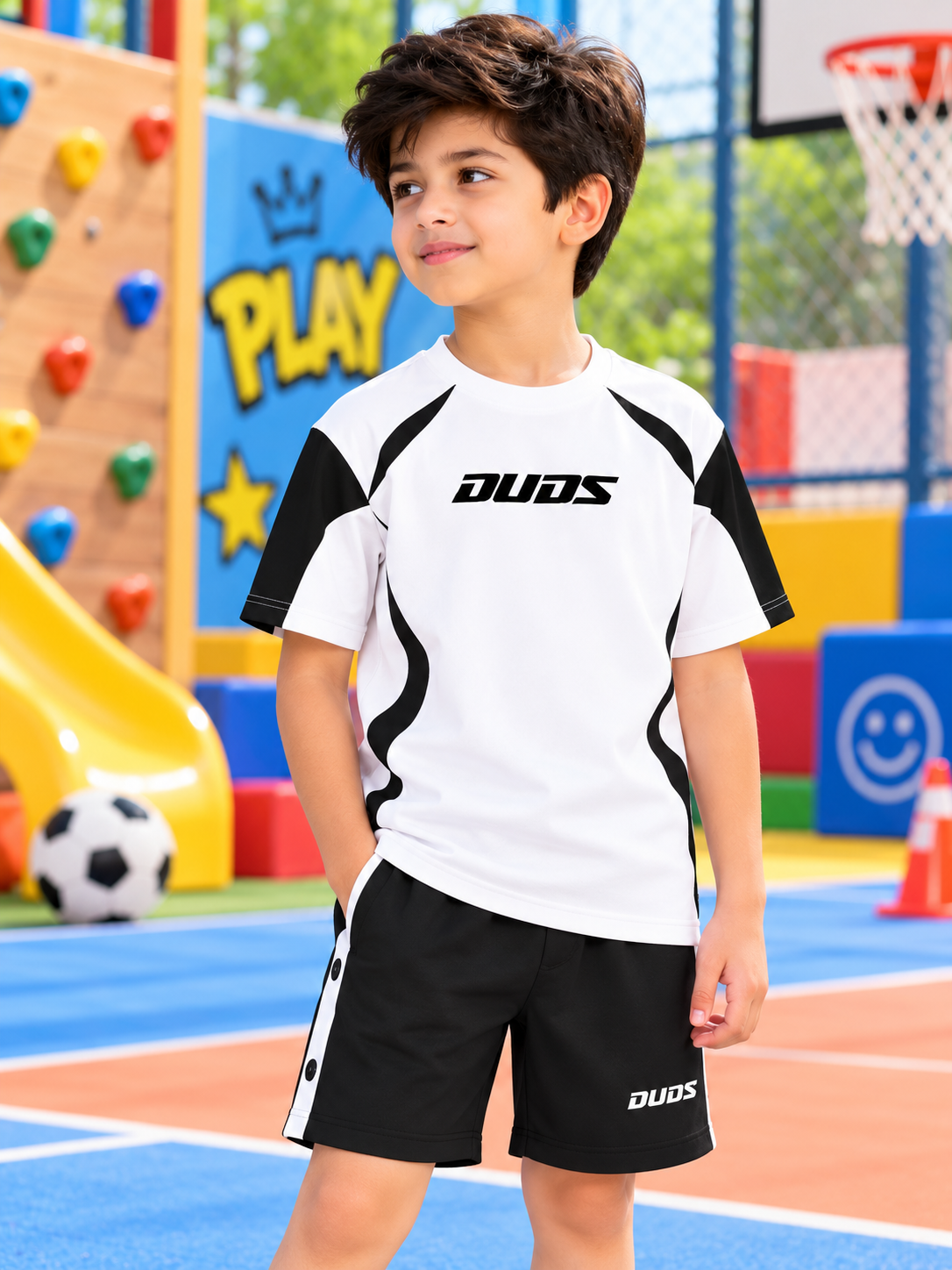 CANDOR OVER-SIZED T-SHIRT FOR BOYS GIRLS WHITE BLACK