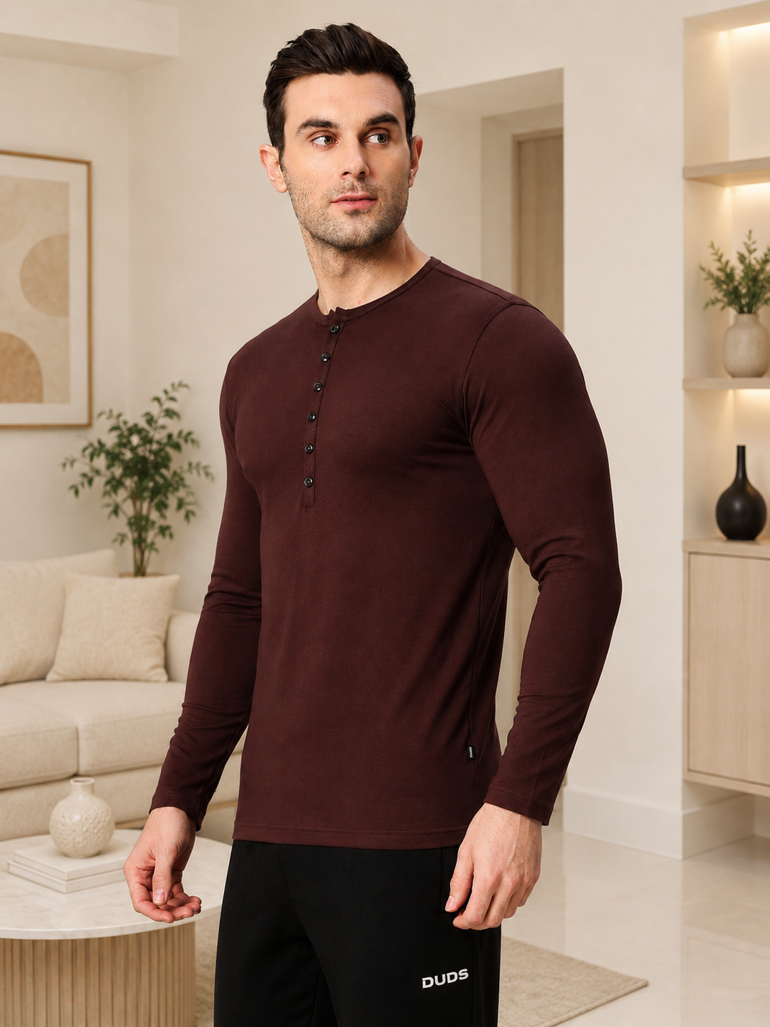 HENNY SLIM FIT SWEATSHIRT BROWN