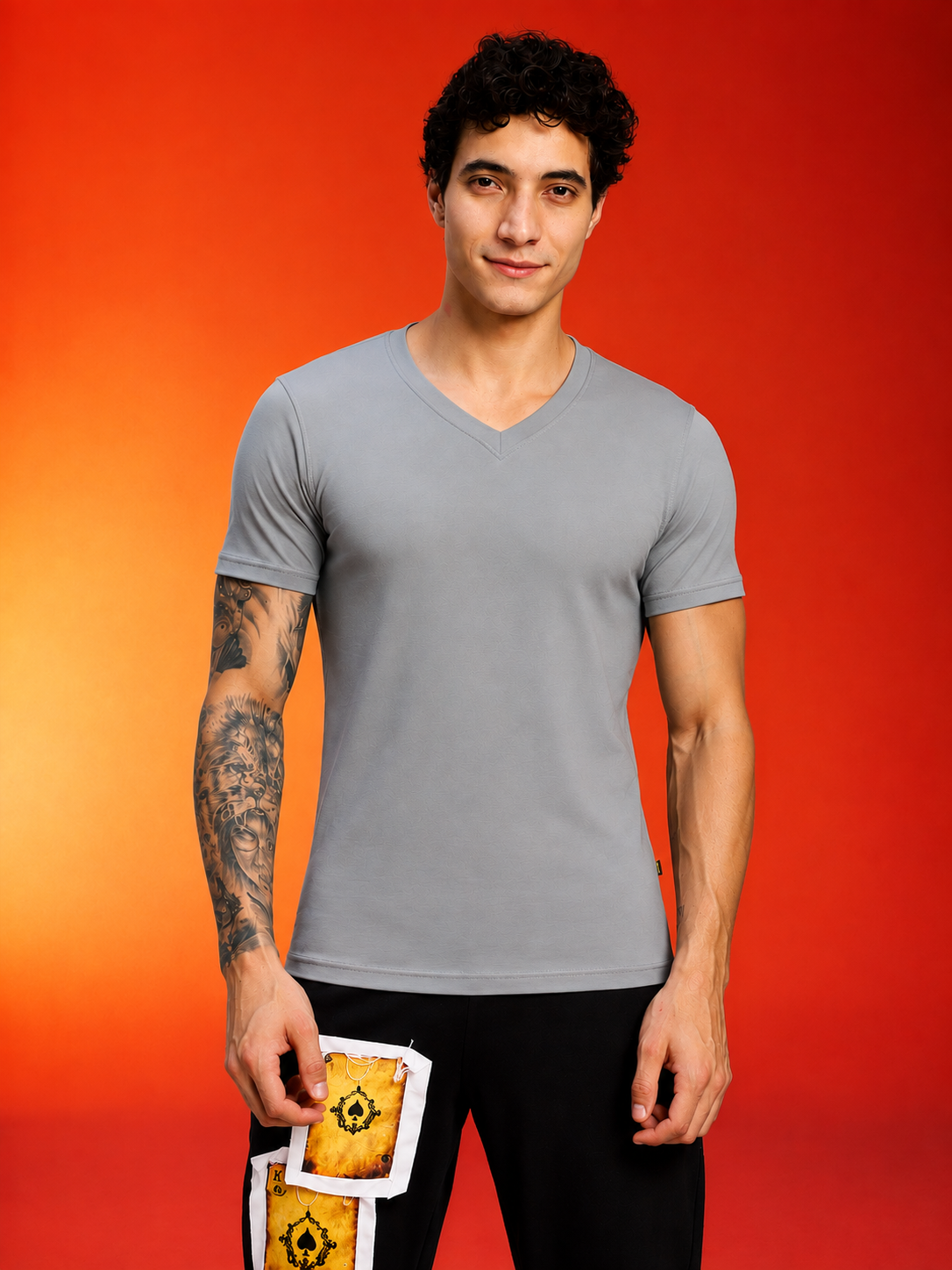 CORE SHORT REGULAR FIT T-SHIRT GREY