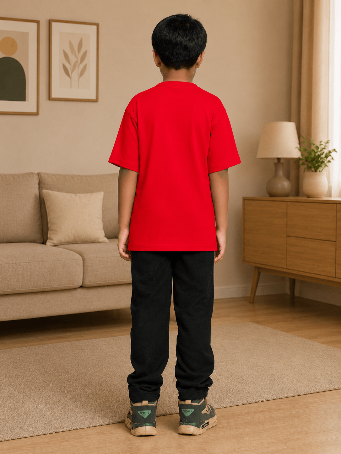 ARTISTIC FREEDOM CO-ORD FOR BOYS GIRLS RED BLACK
