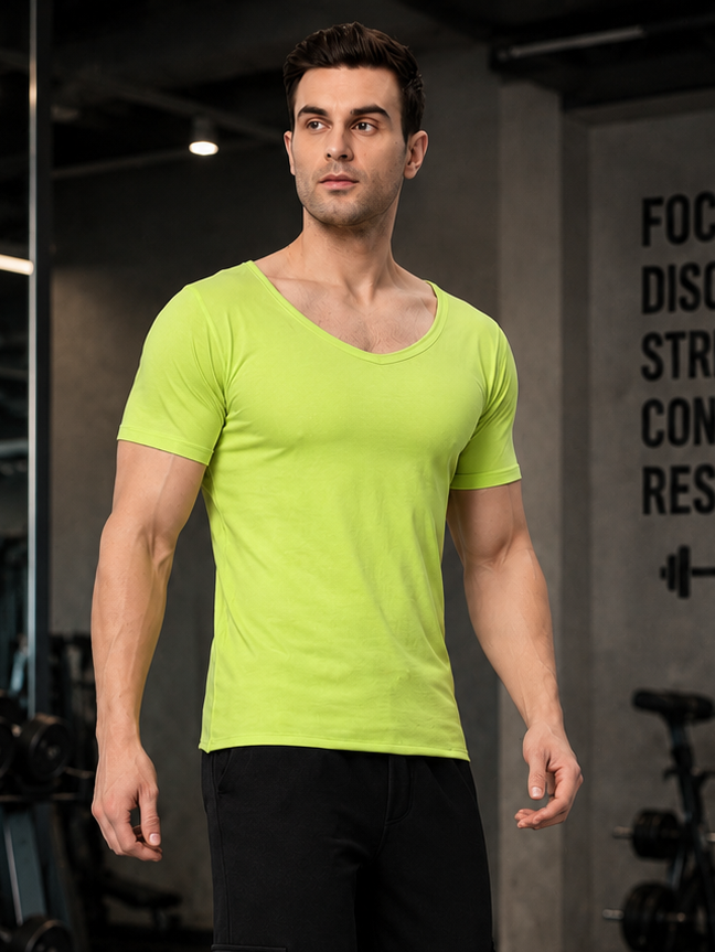 RICKY REGULAR FIT T-SHIRT NEON GREEN