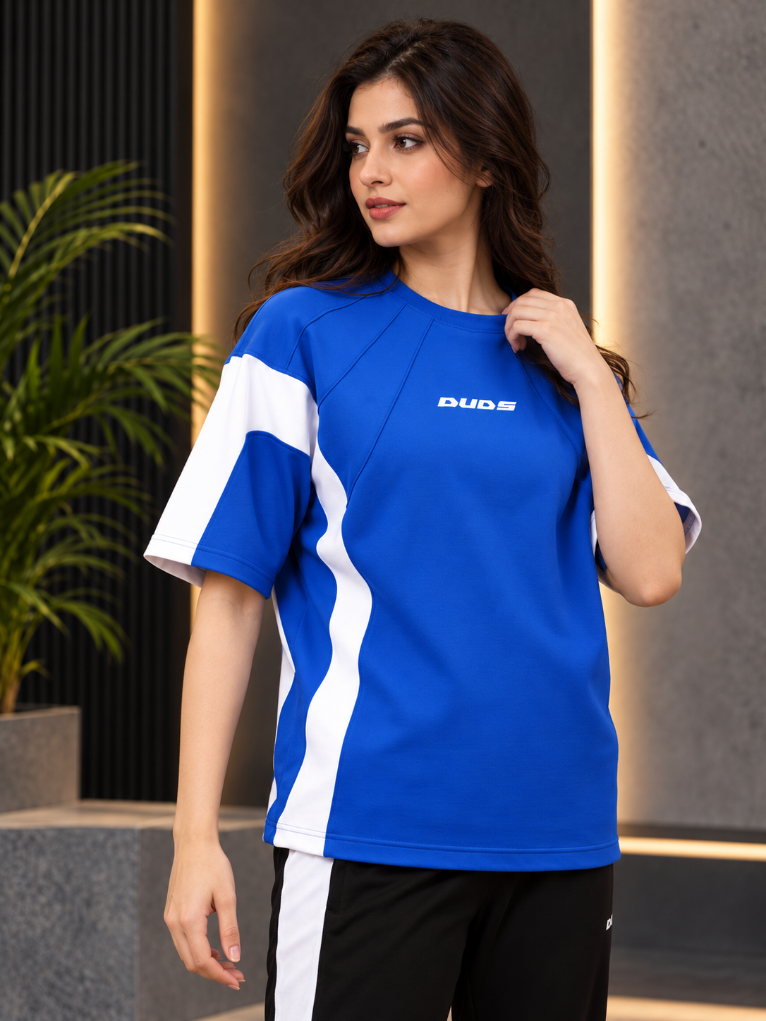 WOMEN WILD FORCE OVER-SIZED T-SHIRT BLUE