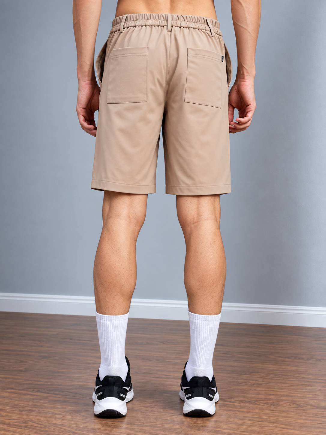 BERMUDA OVERSIZED POCKET SHORTS BEIGE