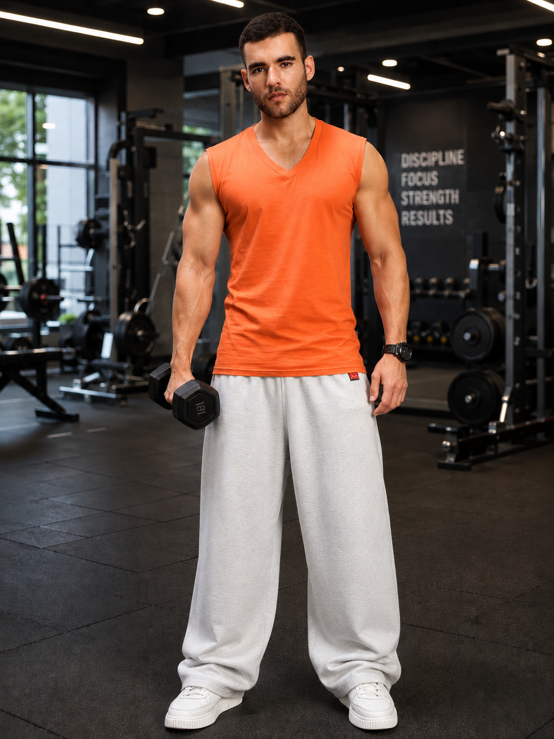 CARABINER UTILITY BAGGY JOGGERS MELANGE GREY