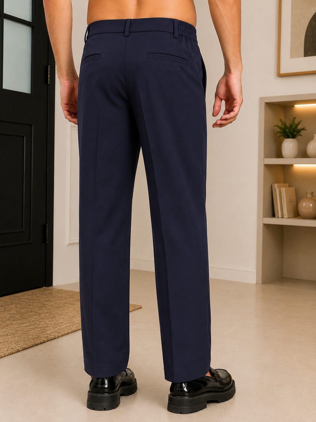 HIGH-FLEX TAILORED PANTS DARK GARY