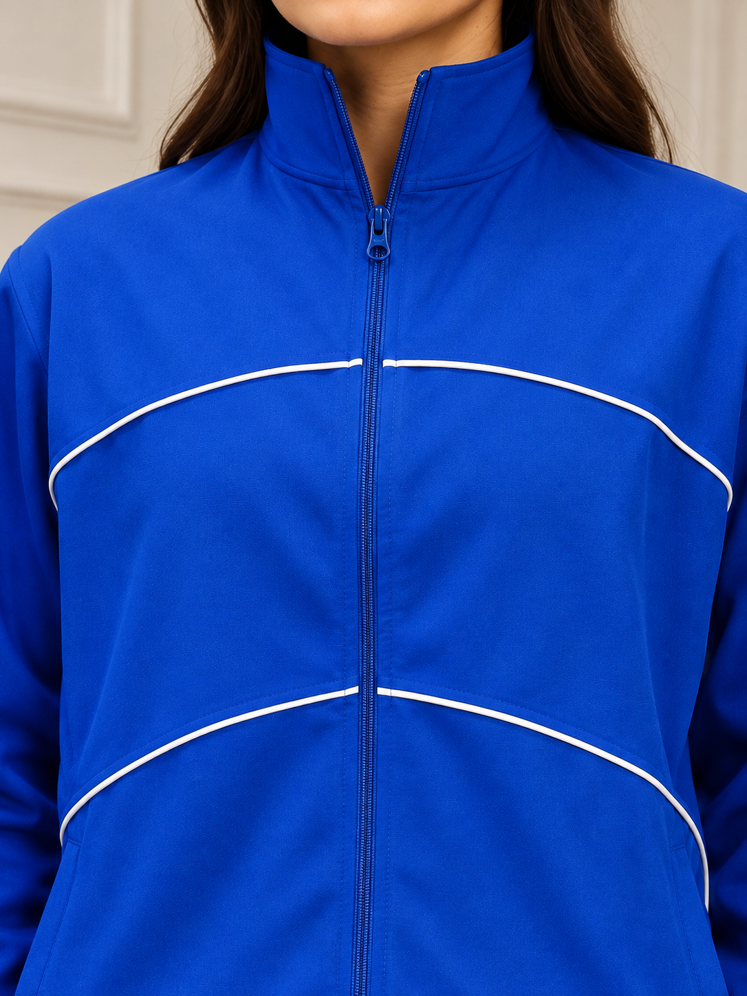 WOMEN RAIDER JACKET FULL ZIPPER BLUE