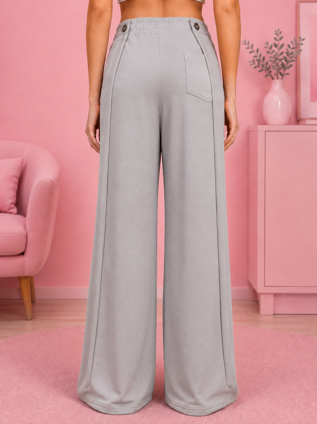 WOMEN OMEGA FLOW WIDE FIT JOGGERS GREY