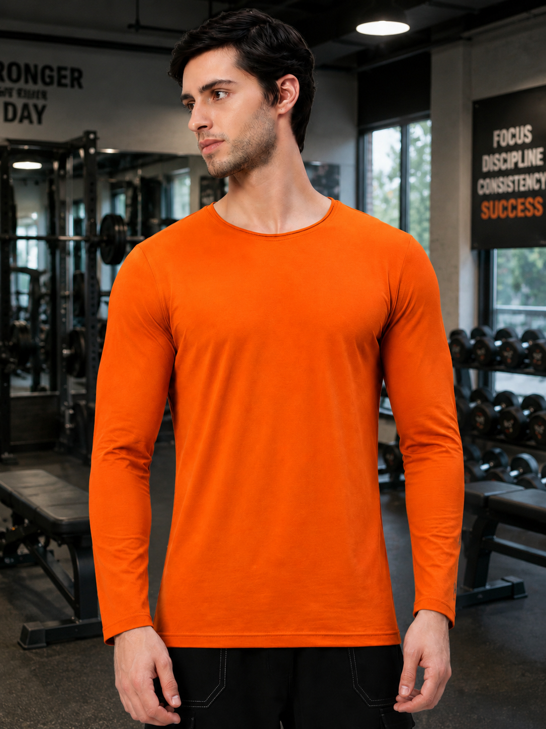 OMNI SLIM FIT SWEATSHIRT ORANGE