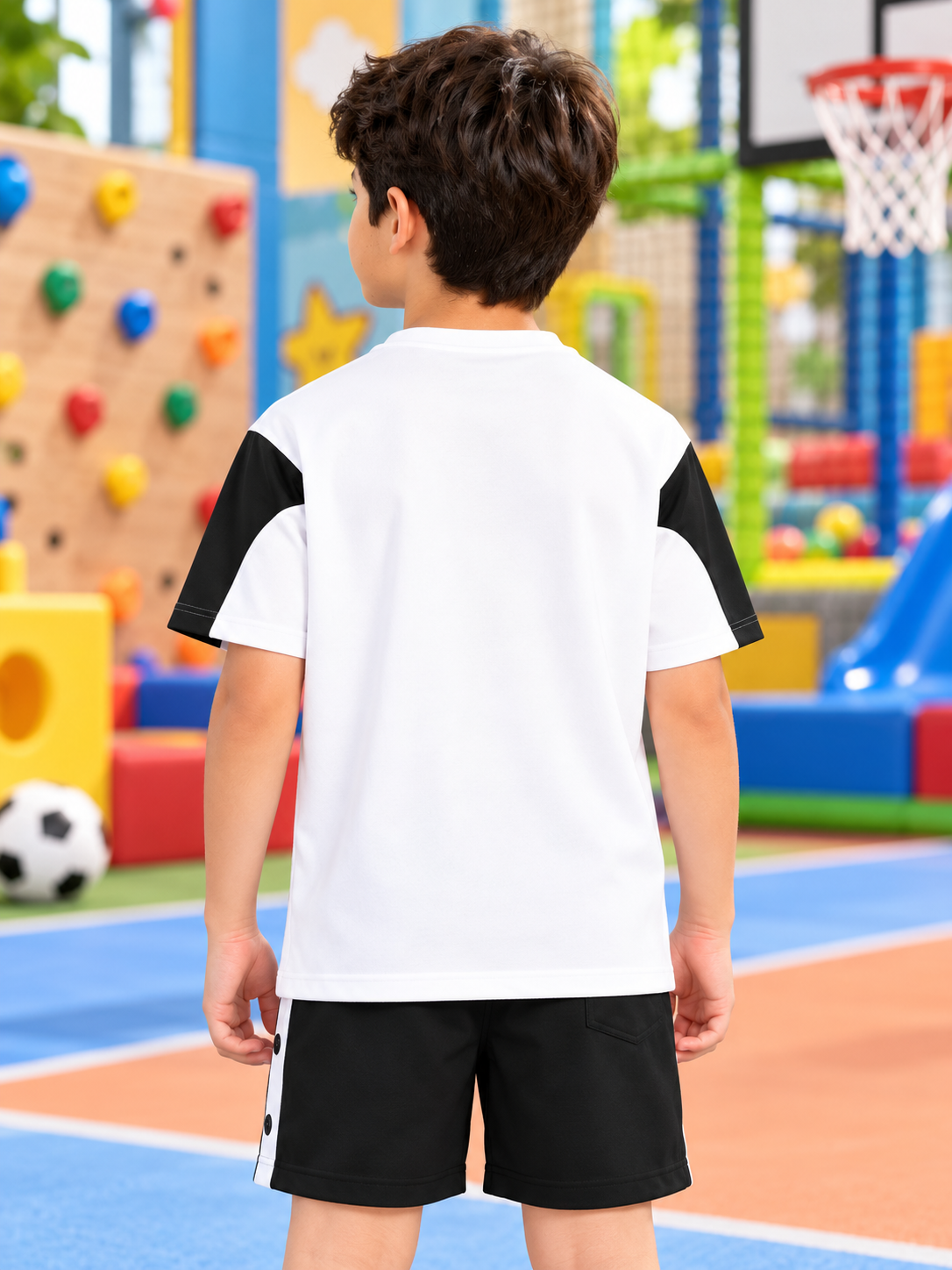 CANDOR OVER-SIZED T-SHIRT FOR BOYS GIRLS WHITE BLACK