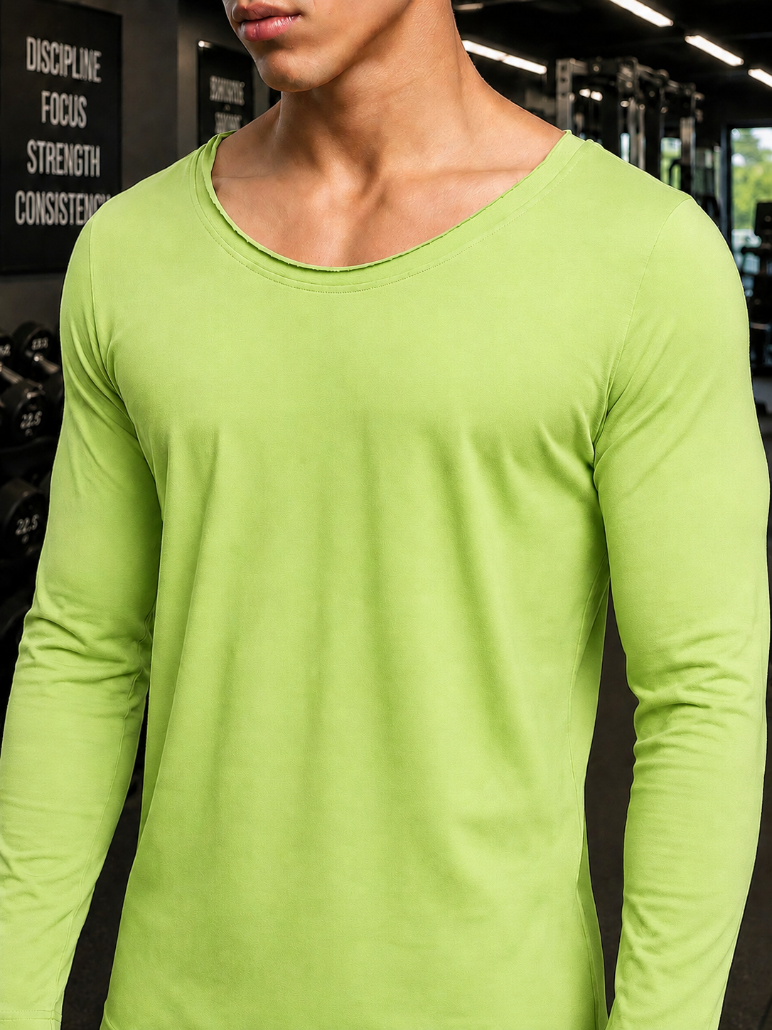 JOEL SLIM FIT SWEATSHIRT NEON GREEN