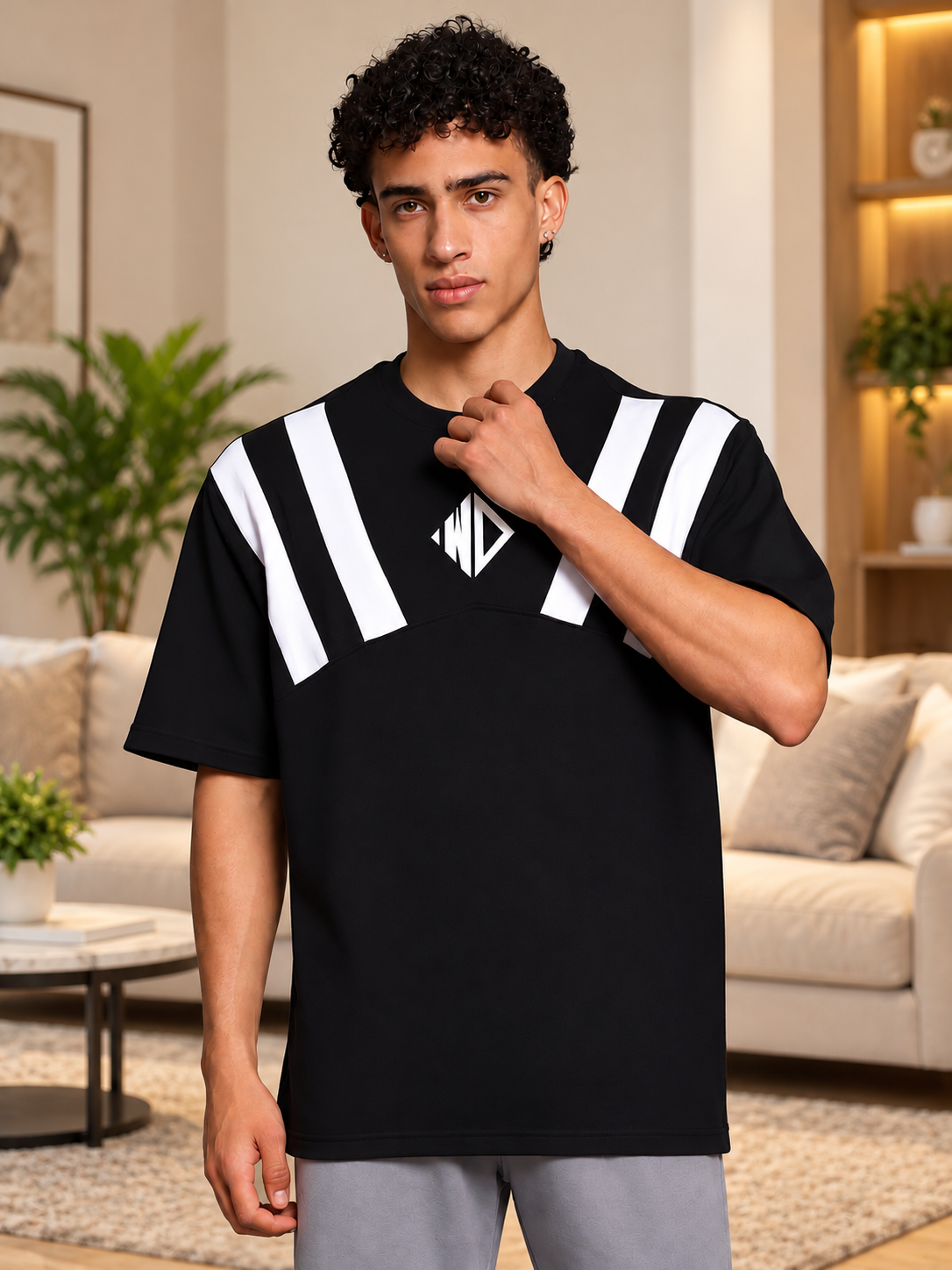ALLONZO OVER-SIZED T-SHIRT BLACK