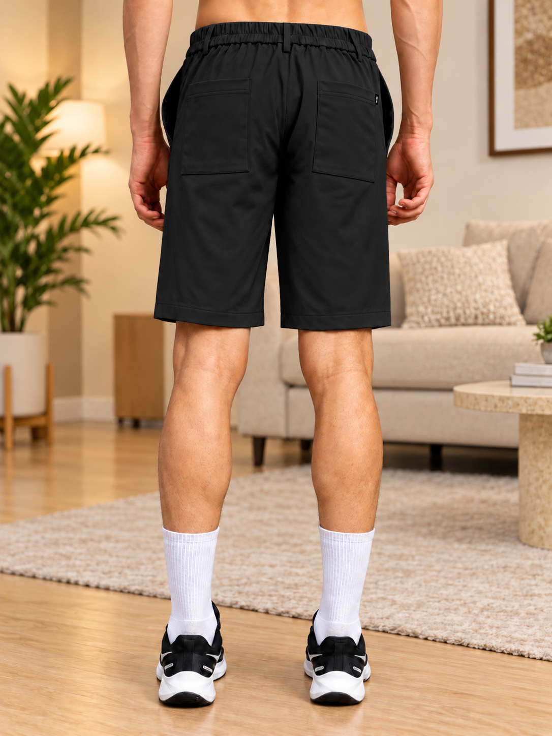 BERMUDA OVERSIZED POCKET SHORT BLACK