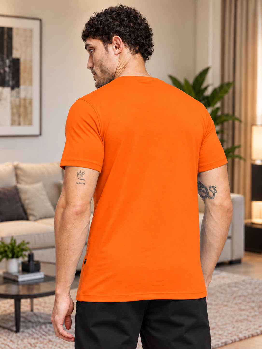 CLASSIC SLIM FIT T-SHIRT ORANGE