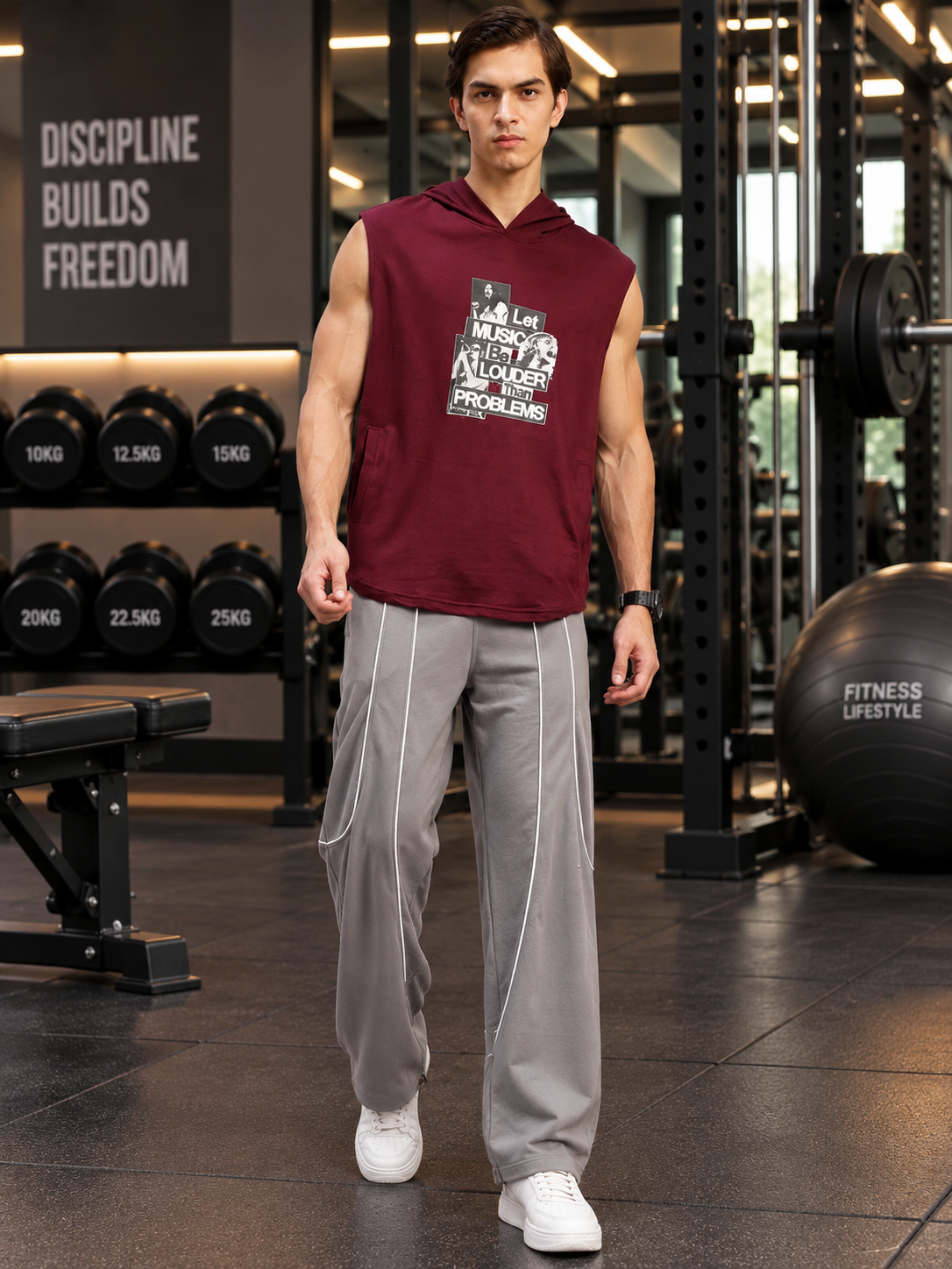 DRAWSTRING FIT JOGGERS GREY