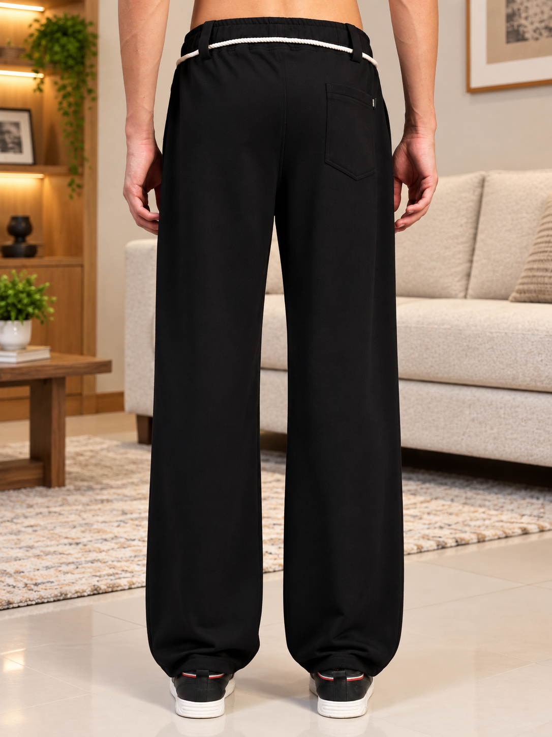 BEAR ON BOARD LIGHT FIT JOGGER BLACK