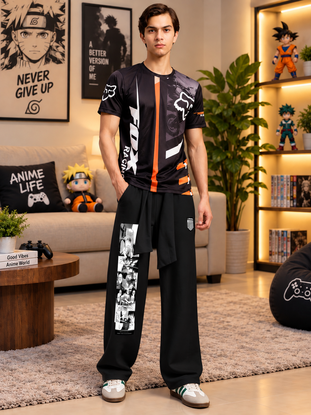 CHILL GRAPHIC JOGGERS BLACK
