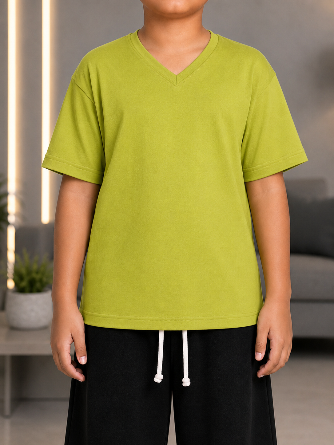 COOLFIT T-SHIRT FOR BOYS GIRLS LIME GREEN