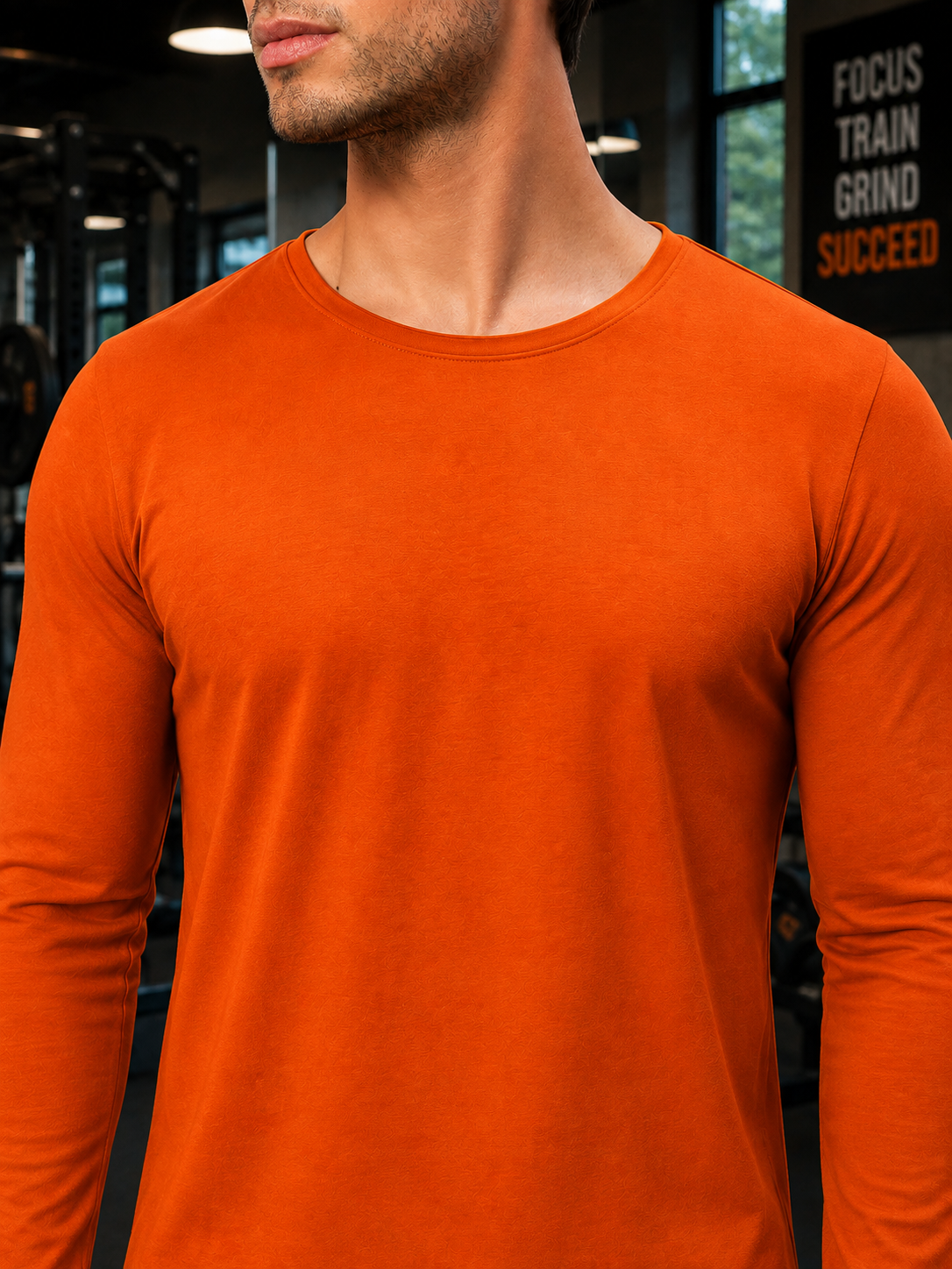 OMNI SLIM FIT SWEATSHIRT ORANGE