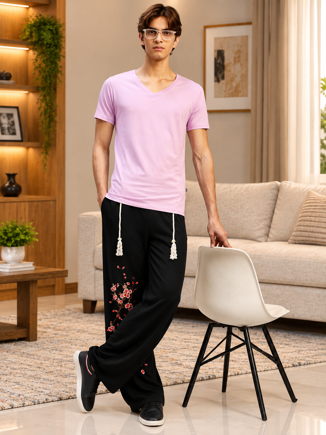 BEAR ON BOARD LIGHT FIT JOGGER BLACK